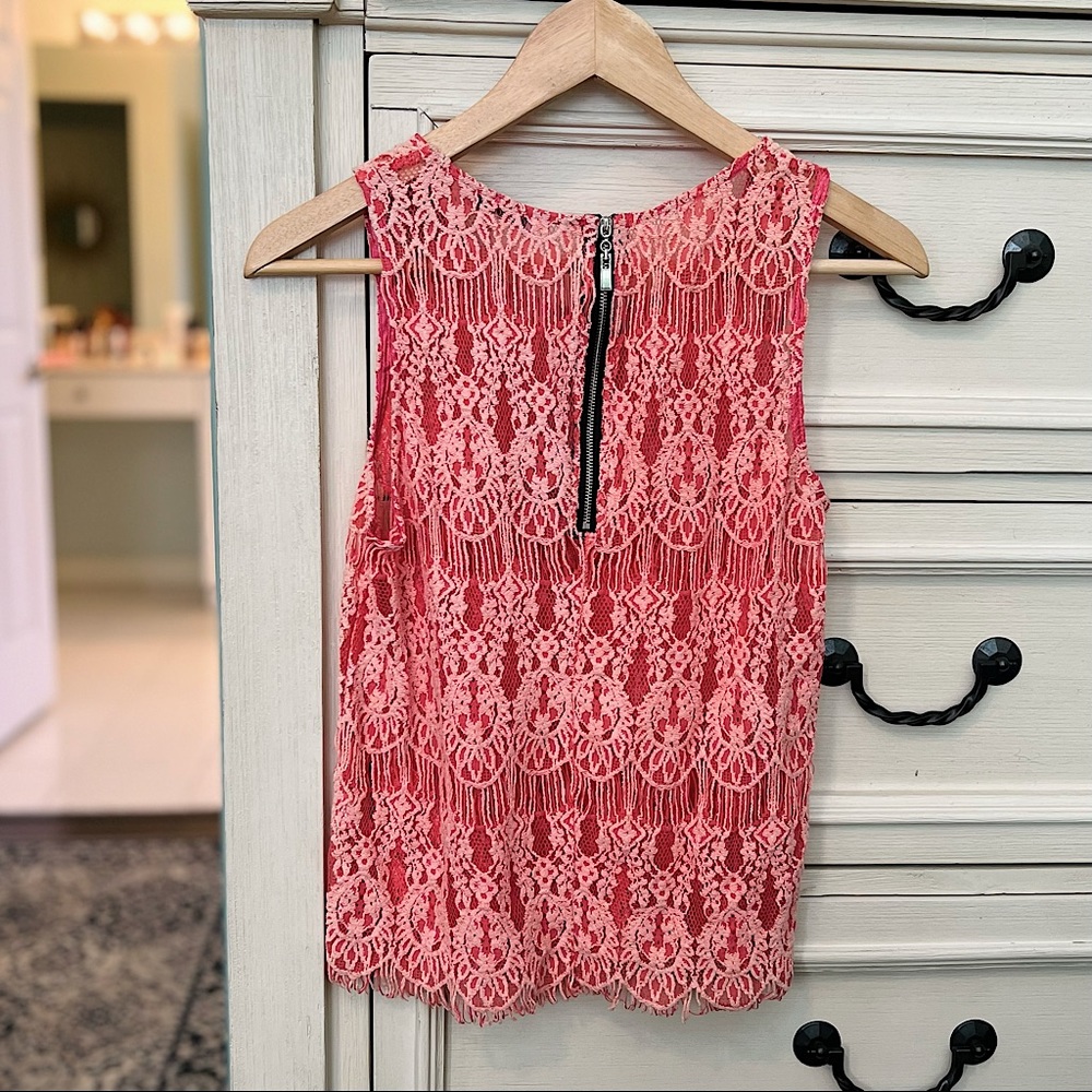 Pink Lace Top - Picture 2 of 3